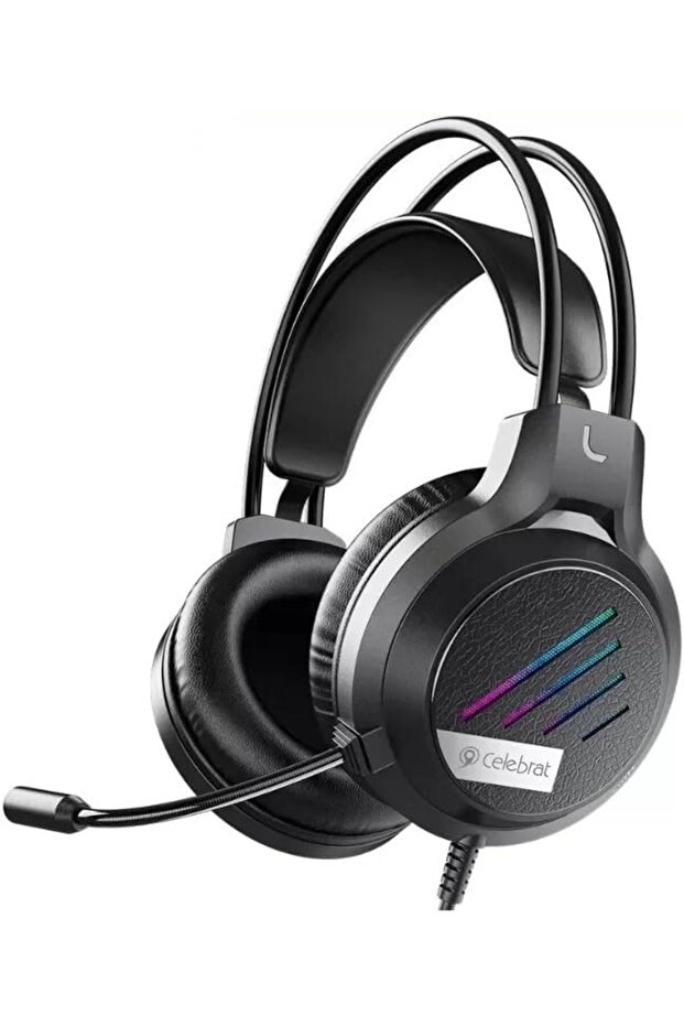 Celebrat GM-2 Overhead Wired Gaming Headset - 5.1 HD Surround, Noise Cancelling Mic
