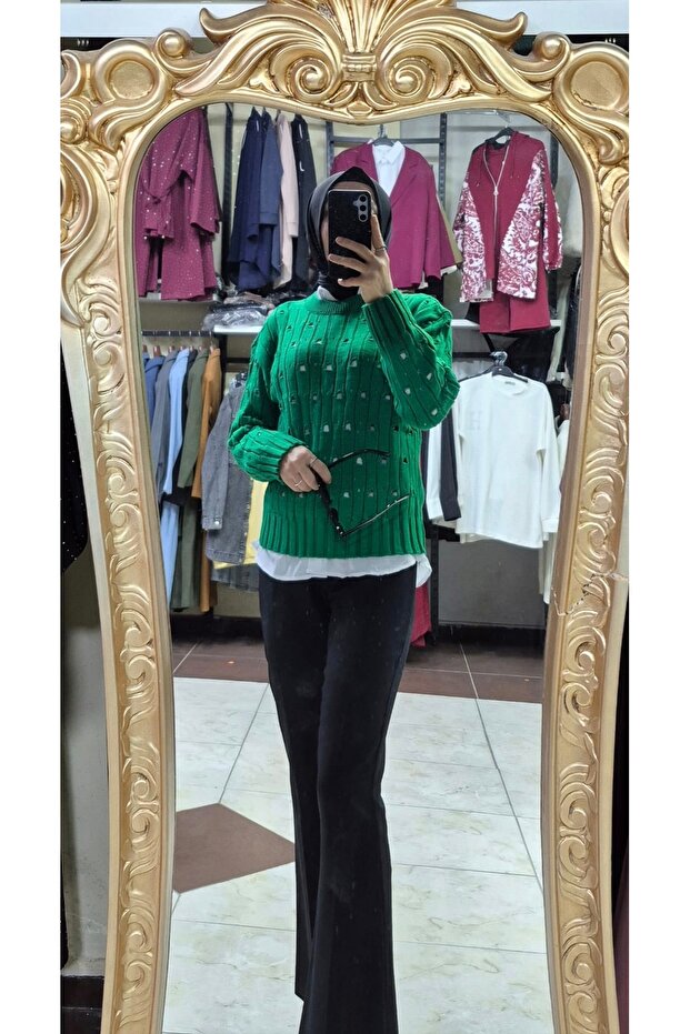 Delikli Triko kazak - 3