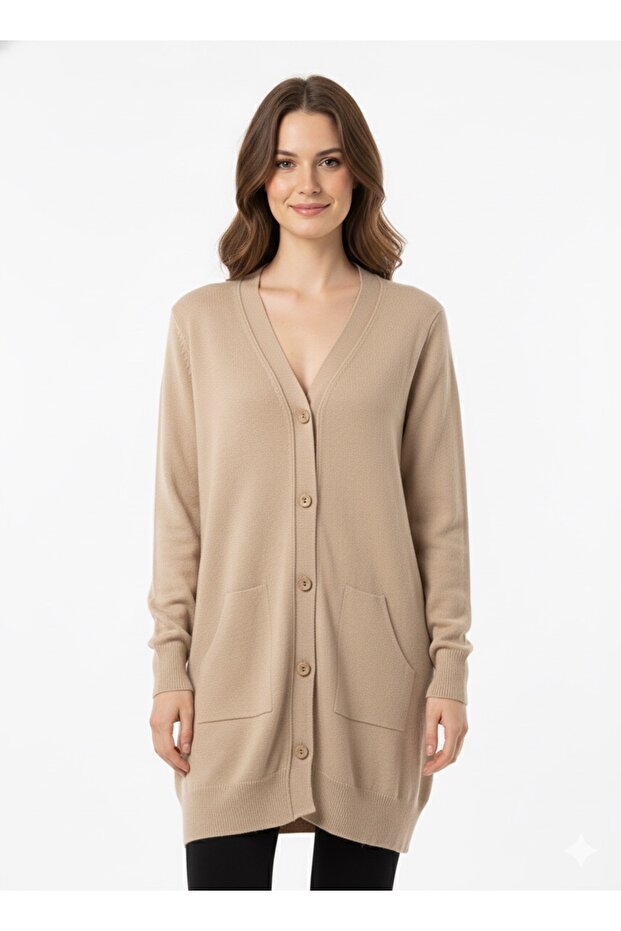 Women's Casual Cardigan with Pockets 5574