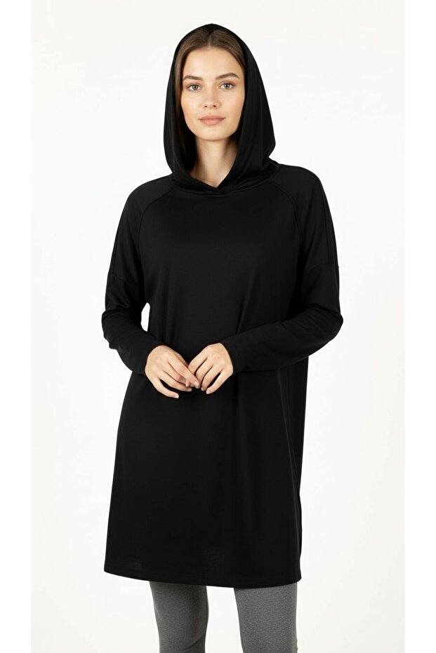 Basic Hoody - Siyah - 1