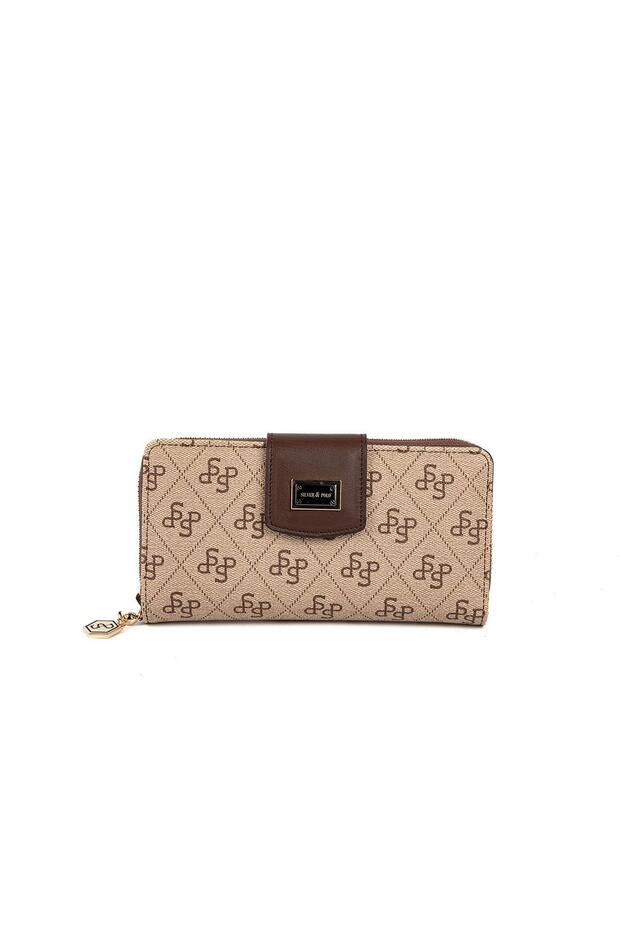 Dark Beige - Brown Monogram Women's Wallet and Card Holder Sp928