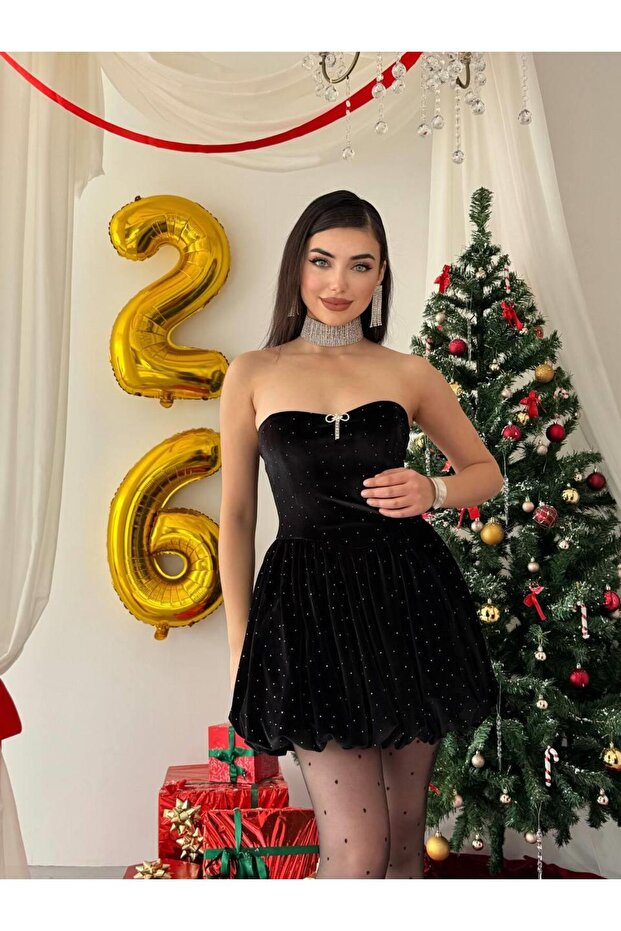 Lessi Straplez Elbise - 2