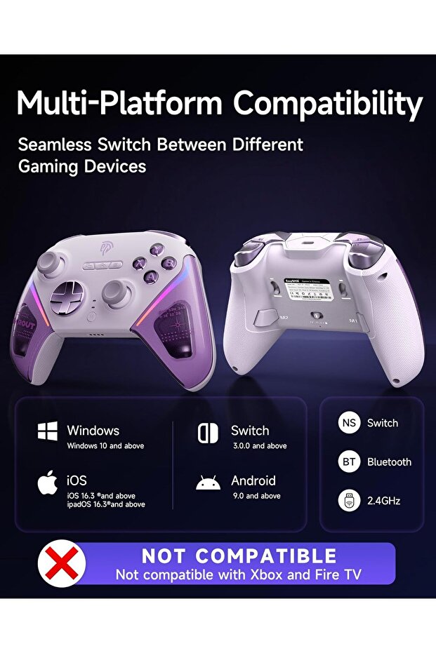 D10 Wireless Bluetooth Pro Controller for PC/Switch/Android/iOS - 8