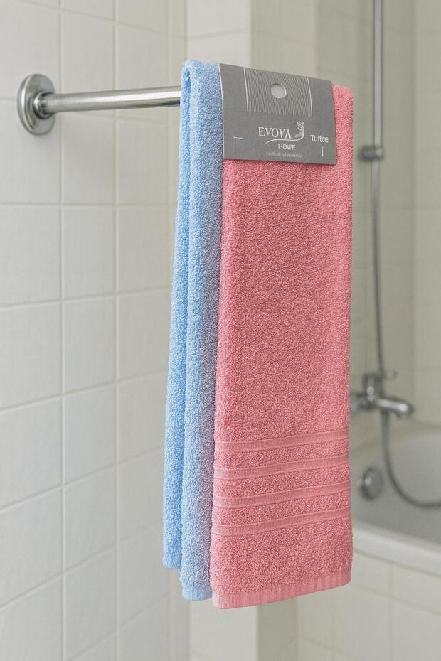 2 Pieces Hand Face Towels 50X90 cm Colorful