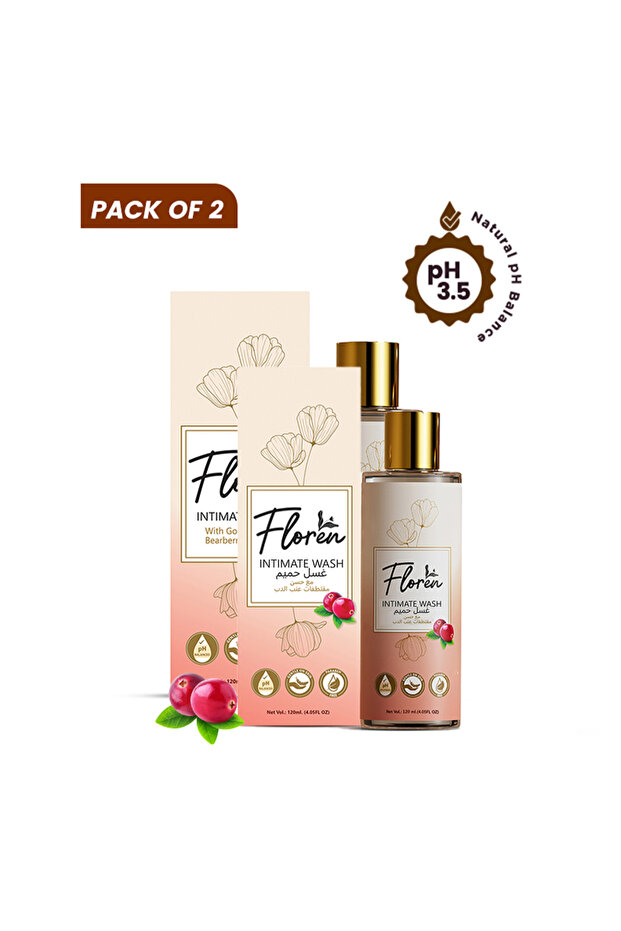 Intimate Hygiene Wash | 120ml x 2 | Paraben & SLS-Free | Prevents Itching, Irritation & Dryness