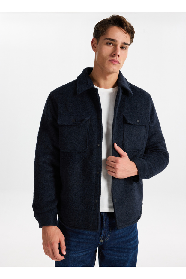 Normal Koyu Lacivert Erkek Ceket ONSGIO LF PADDED JACKET OTW - 2