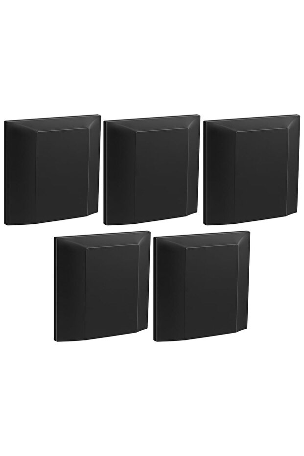 Mallia Senses 1 Gang Cable Outlet - 45A Pack of 5 (Matt Black)