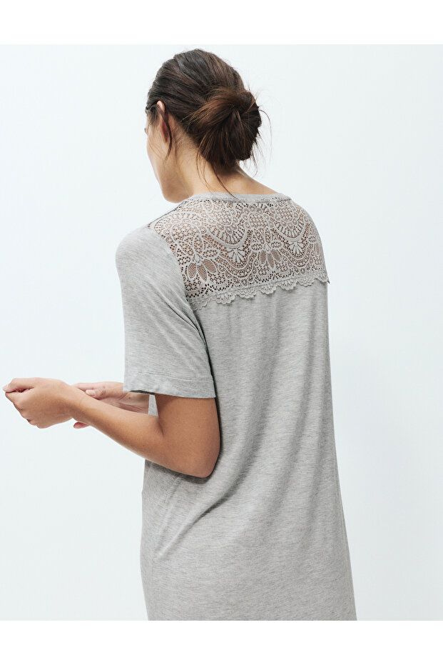 Dantel Detaylı Gecelik - 3