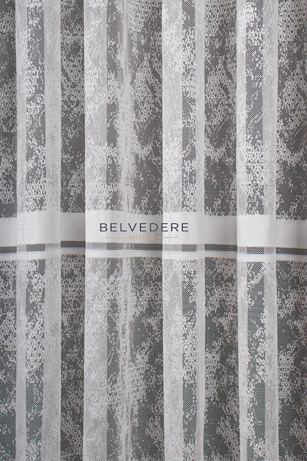 Kırışmayan Şeritli Örme Tül - 3