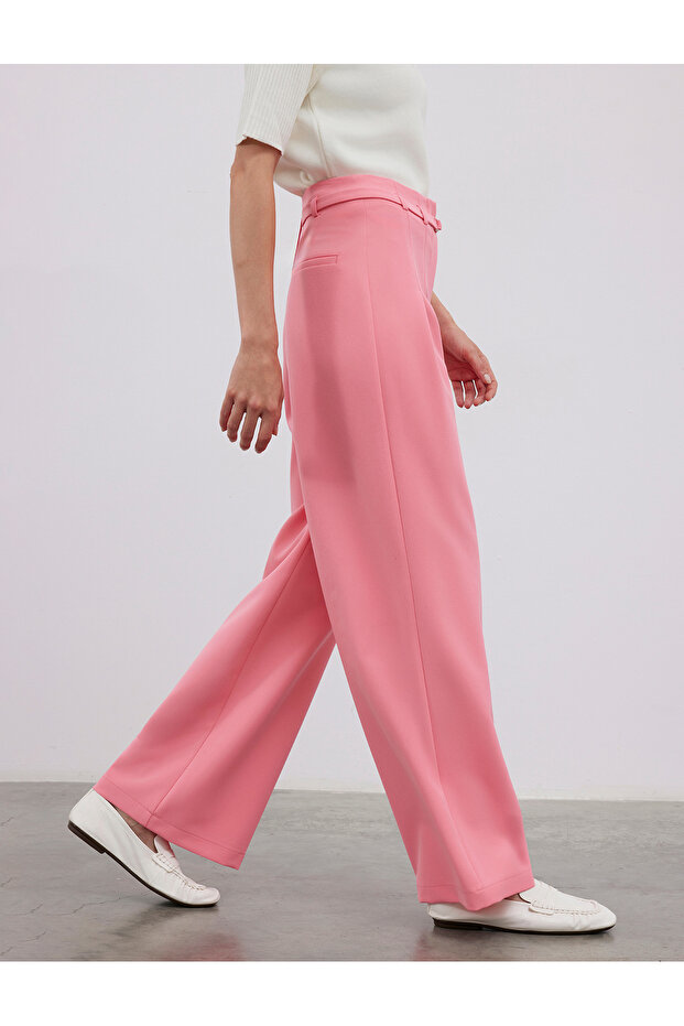 بنطلون واسع بقصة مطوية مزدوجة - 5