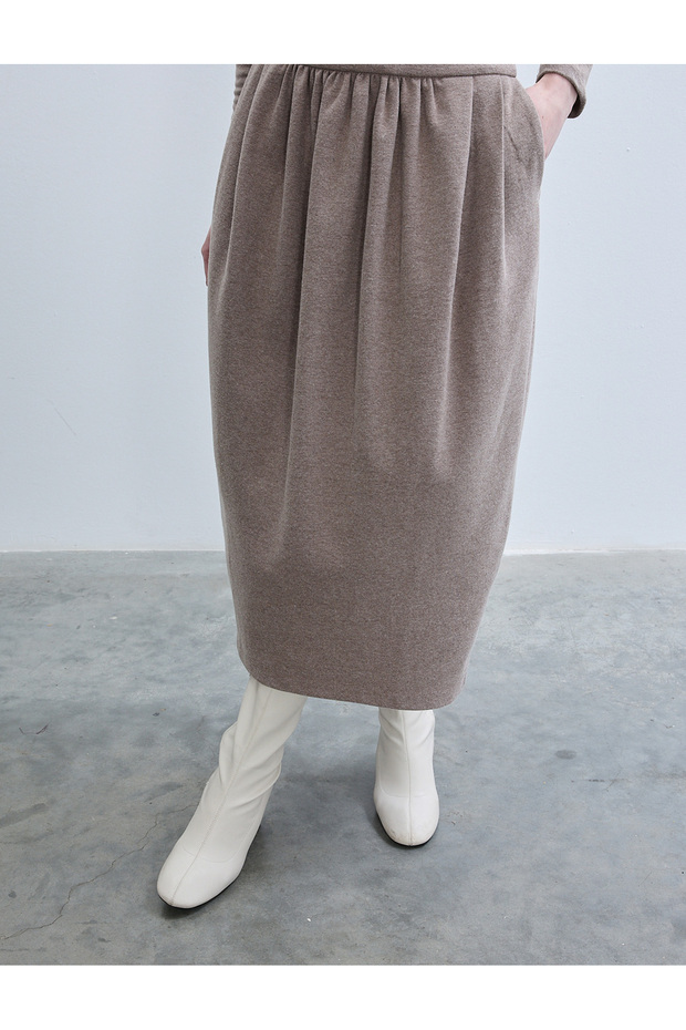 FUSTA ORME DE LUNGIME MIDI CU FORMA DE VAZO - 6