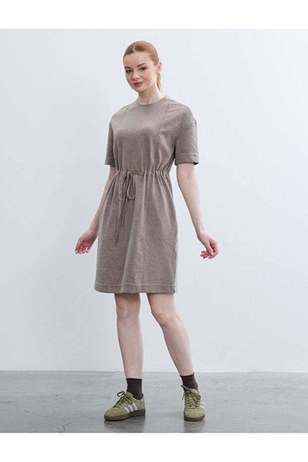 Мини рокля Orme с колан - 6