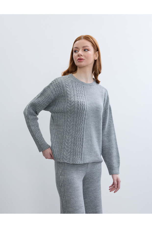 سترة بياقة دائرية منقوشة من SAC ORGU - 6