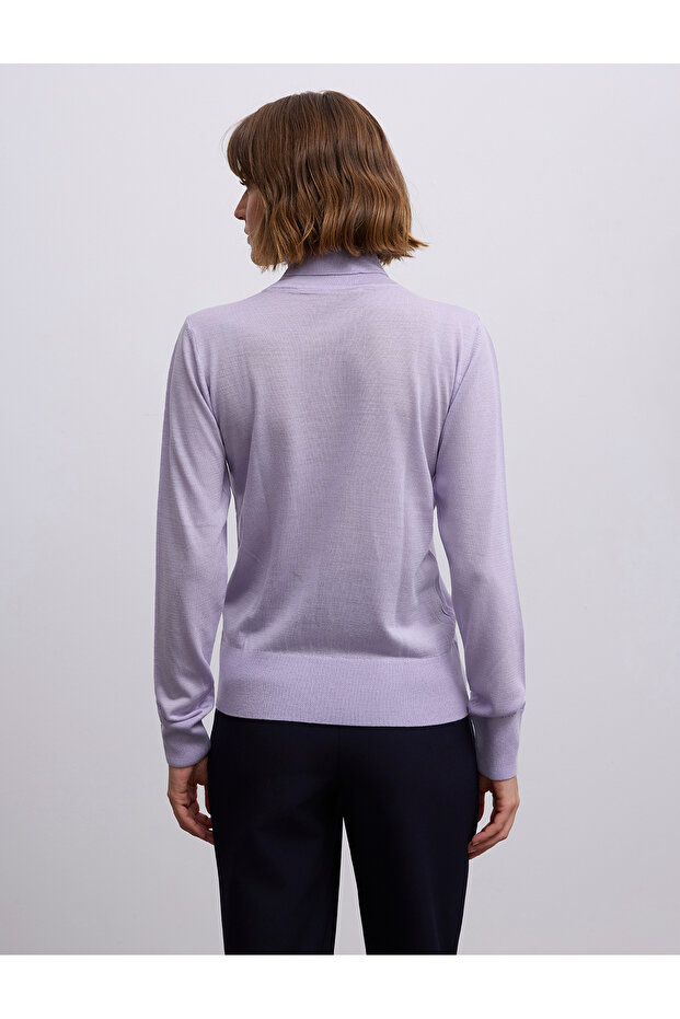 Fisherman Collar Oversized -Basic Sweater - 6