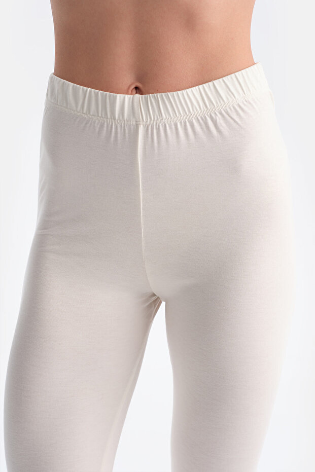 Ekru Kadın Termal Tek Alt - 4