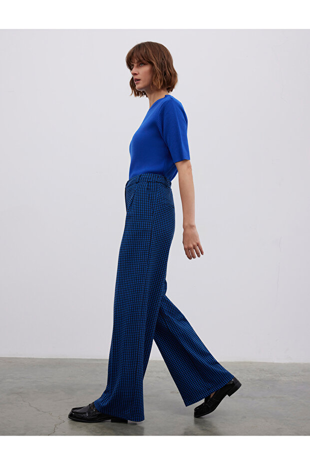 Kazayagi Patterned Wide Leg Pants - 3