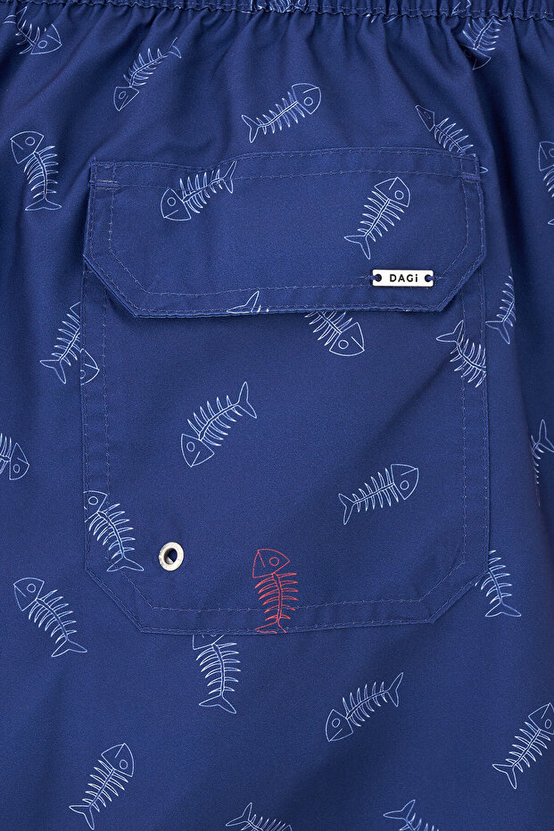 Multicolor Kılçık Balık Des. Orta Şort - 4