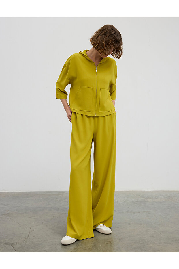 Jachetă bomber cu glugă și fermoar - 3