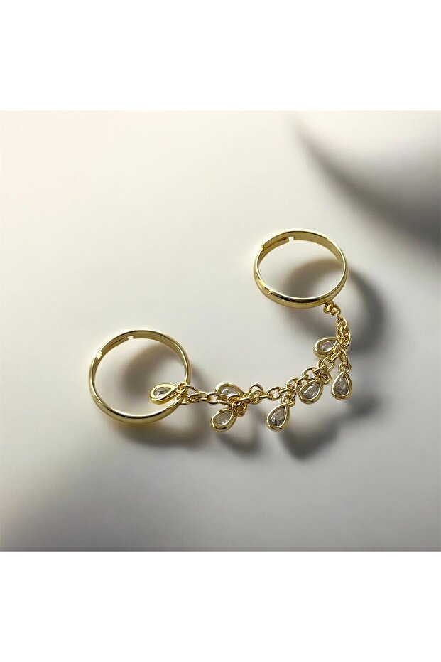 خاتم مزدوج متدلي من تشارمل بتصميم متعدد المظهر قابل للتعديل - 4