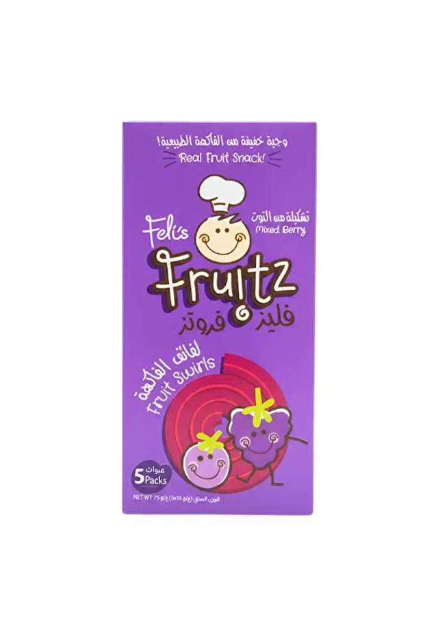 Felis Fruitz Mixed Berry Fruit Swirls Real Fruit Snacks- 75gms