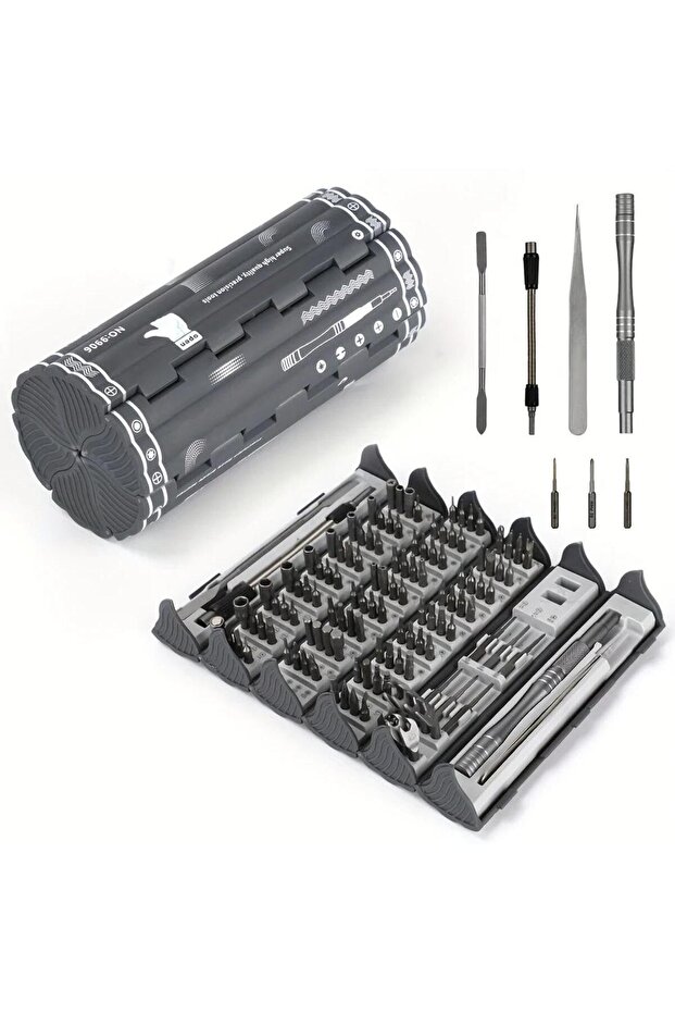 128-in-1 Multi-Function Precision Screwdriver Set with Magnetic Handle & Storage Box - 1