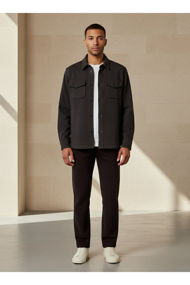 جاكيت رجالي بقصّة عادية وجيب قابل للطي - 2