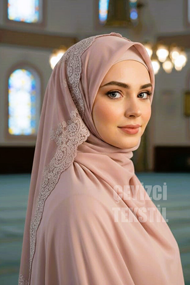 French Lace Chiffon Mevlüt Coverlet