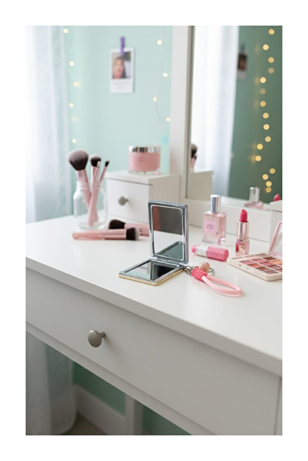 Capybara Pocket Mirror Keychain Rectangular - 3