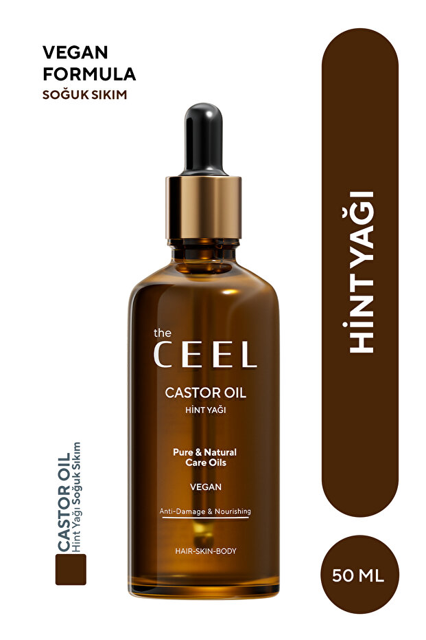 The Ceel Saf Hint Yağı Castor Oil Soğuk Sıkım 50 ml