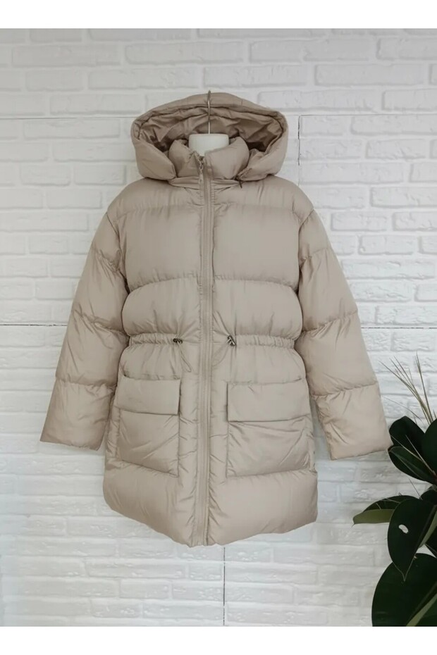 ,Kapüşonlu Şişme Mont - 2