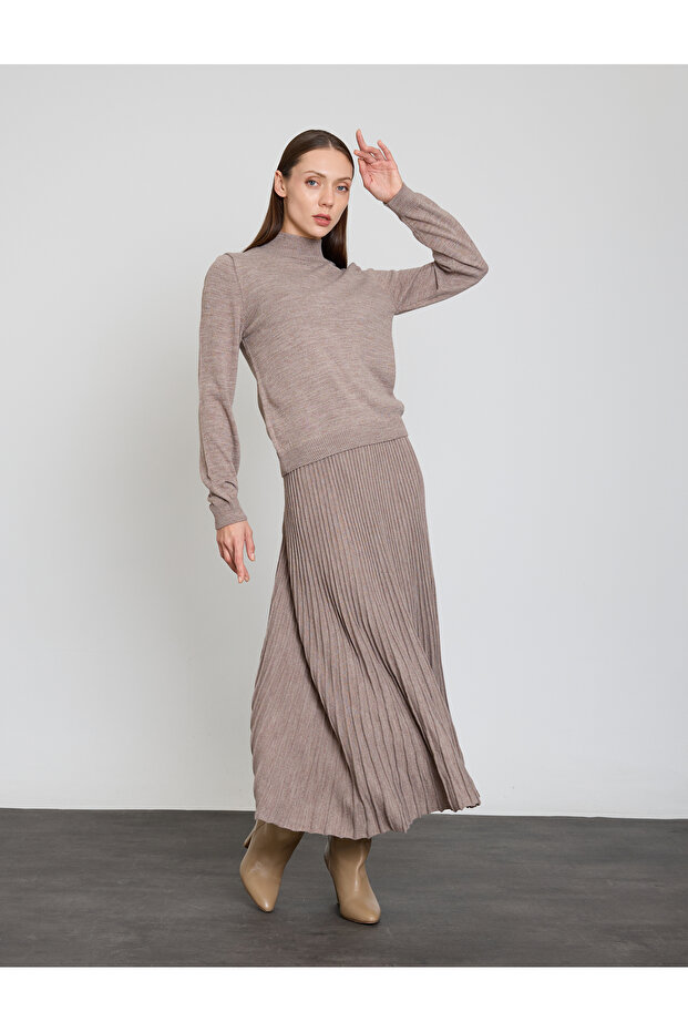 FUSTA PLIATA LUNGIME MIDI - 4