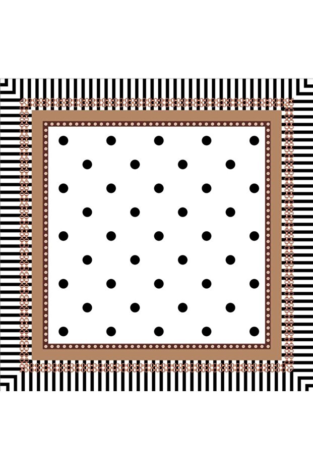 وشاح منقوش بني برونزي - 3