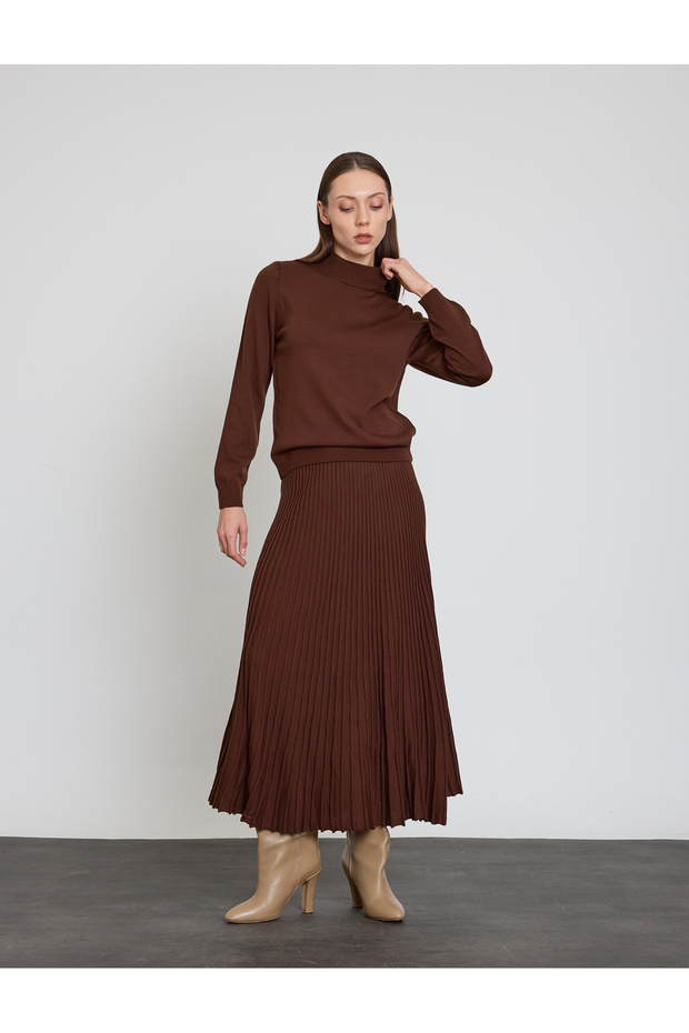 FUSTA PLIATA LUNGIME MIDI - 4