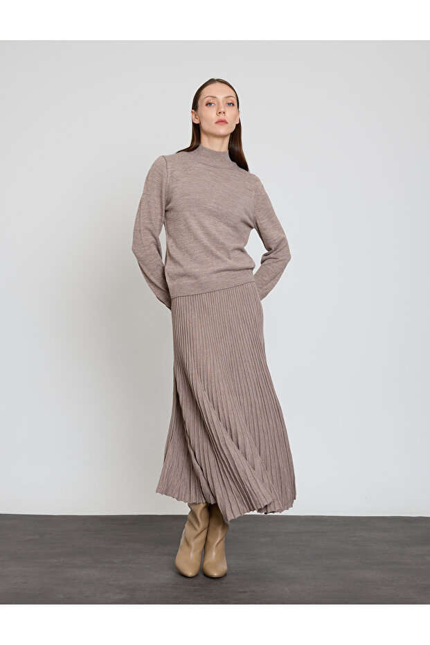 FUSTA PLIATA LUNGIME MIDI - 3