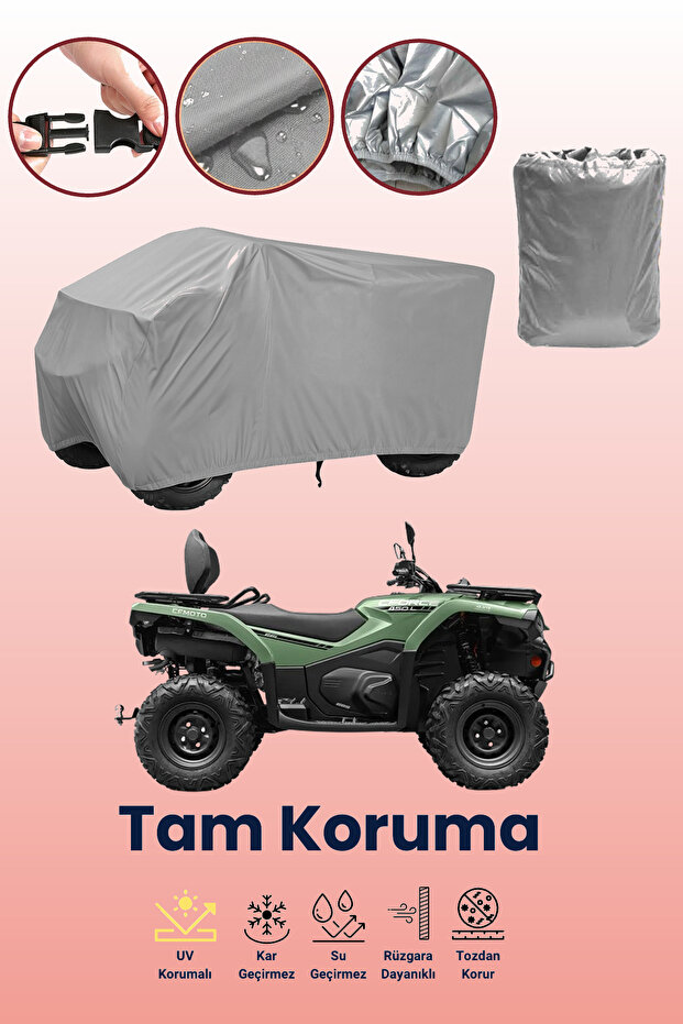 Grey Cfmoto Cf 450 Atr-Eps Atv Tarpaulin, Atv Protective Cover