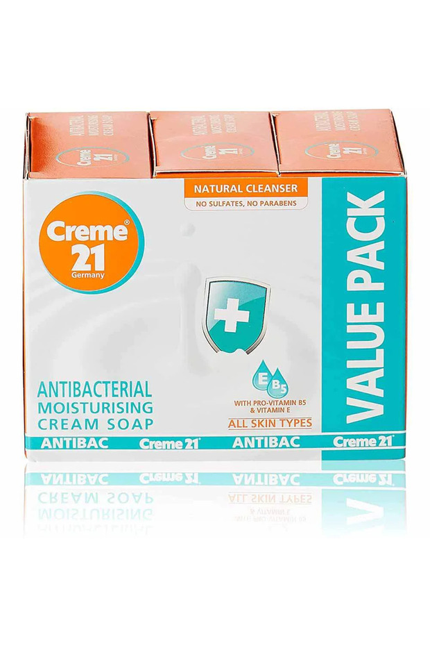 21 ANTI-BACTERIAL MOISTURISING SOAP With PRO-VITAMIN B5 and VITAMIN E - 3x125GM