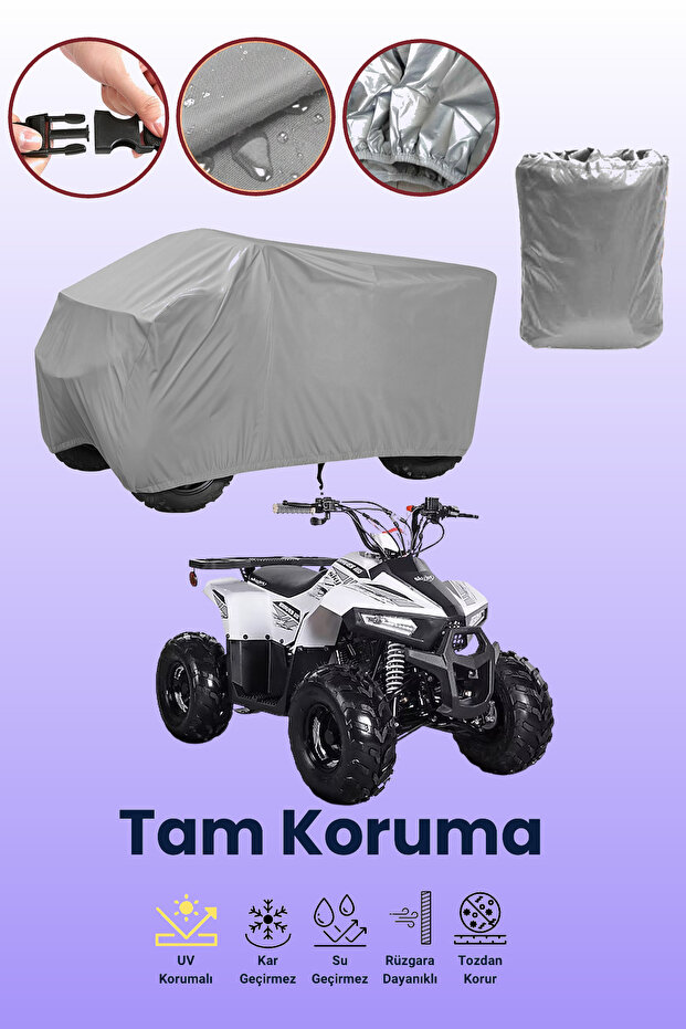 Grey Skyjet Braves 110 Atv Cover, Atv Protective Cover