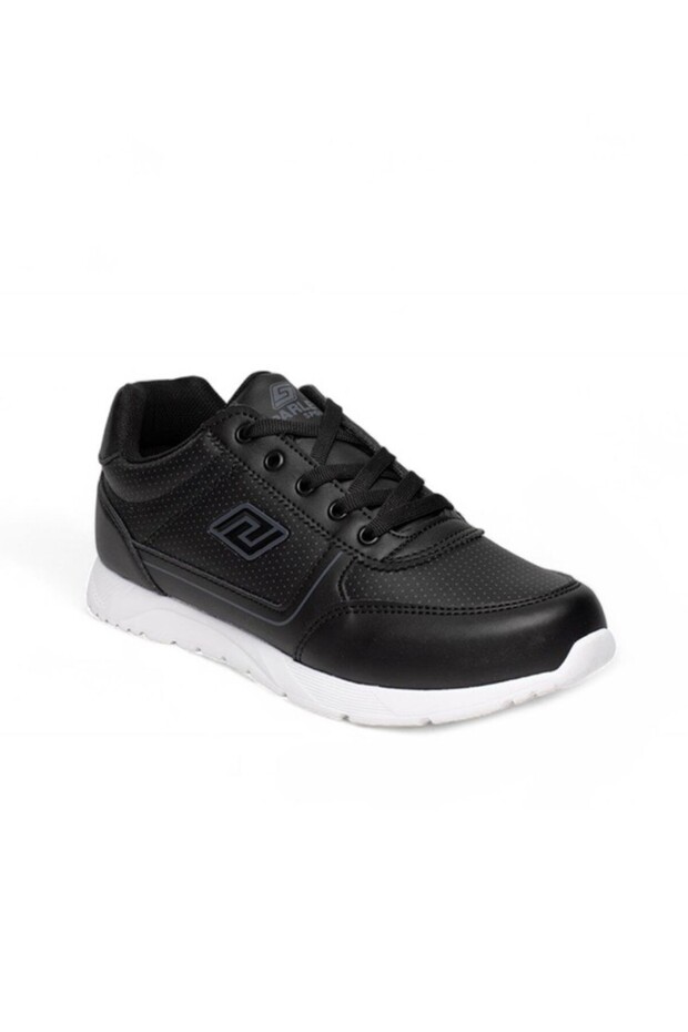 256-26 Leather Anatomical Lace-Up Women's Sneaker Black White