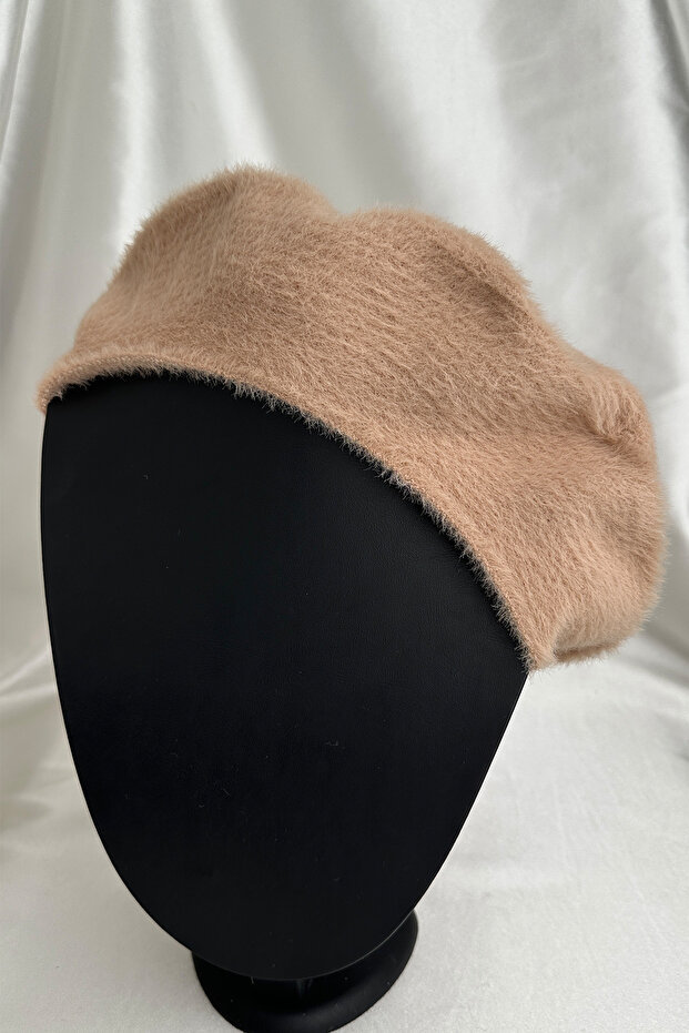 Soft Texture Plain Pattern Painter Beret - 5