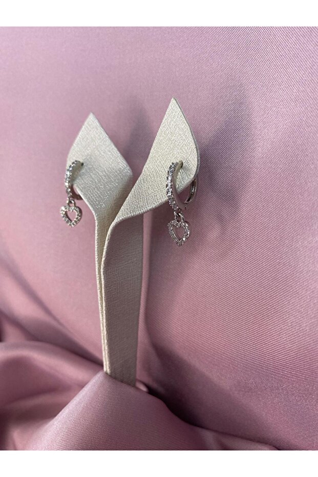 Çelik Kalpli Küpe - 5