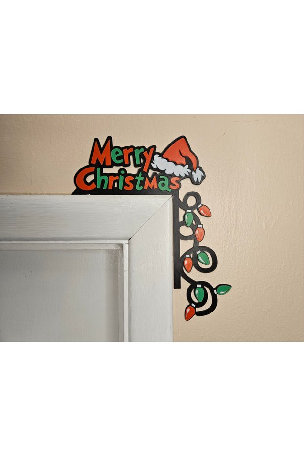 Christmas Light Patterned Door Corner Ornament