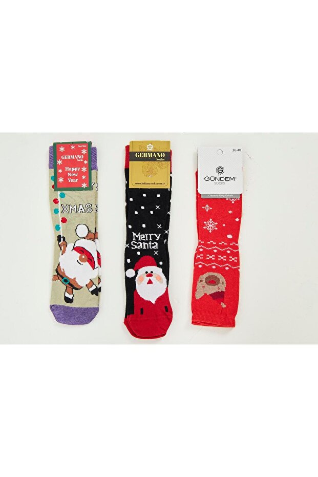 جوارب C103 منقوشة لرأس السنة الجديدة - 1