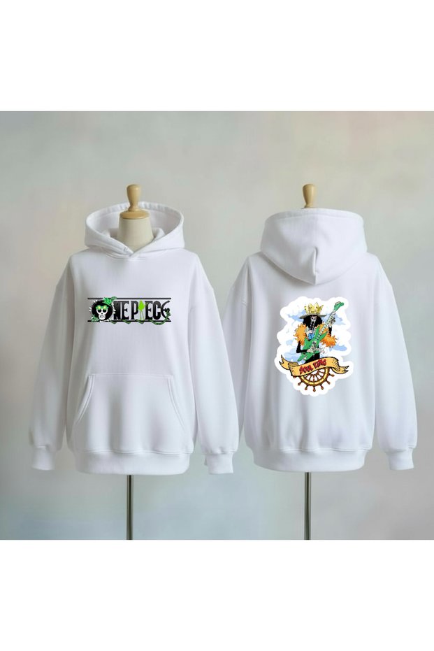 One Piece Brook Printed Cotton 3 Thread O Oversized Sweatshirt
