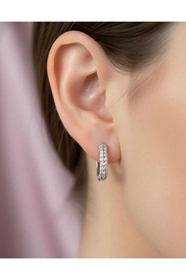 أقراط مستطيلة من الفولاذ - 1