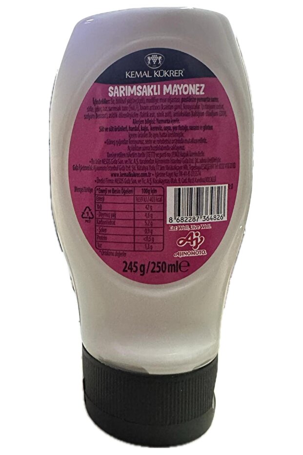 Sarımsaklı Mayonez 250ml - 2