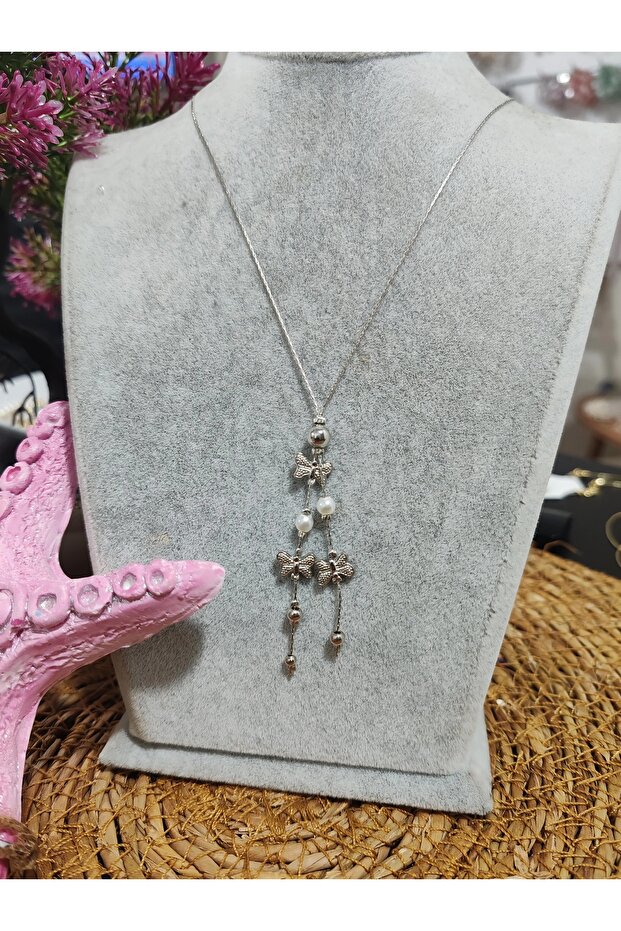 Silver Elegant and Stylish Butterfly Necklace