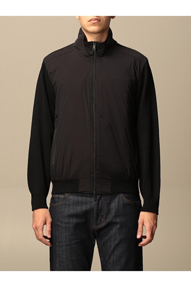 MEN'S KNITTED BLOUSON - 1