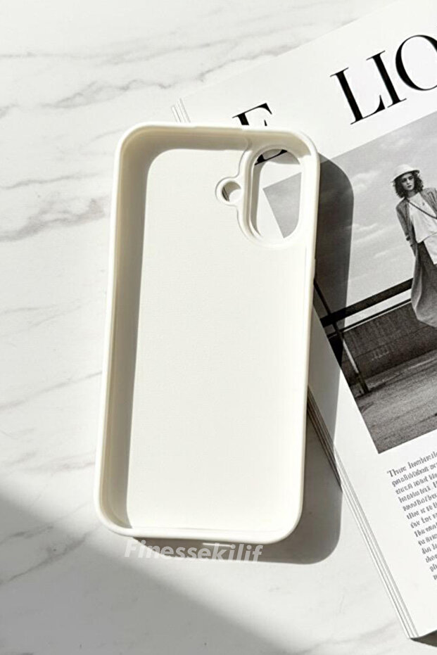 iPhone 17 Compatible Cute Bear Design Printed White Launch Case - 3