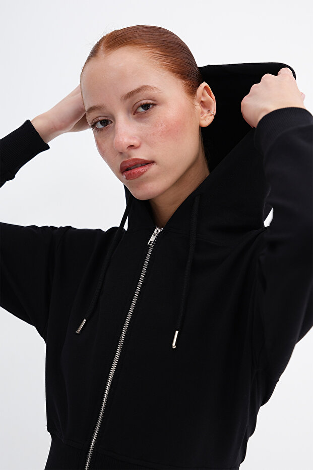 Kapüşonlu Modal Sweatshirt H12435 - 4