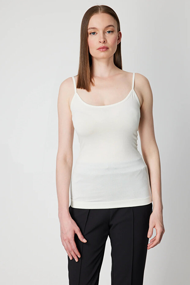 Glitter Fabric Strap Blouse 61391-26K